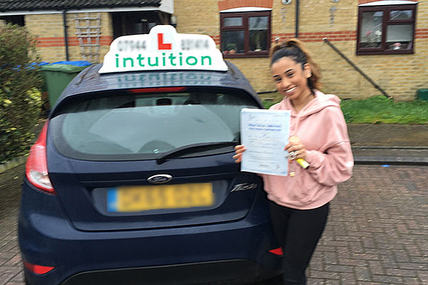 Halima driving lessons in Esher