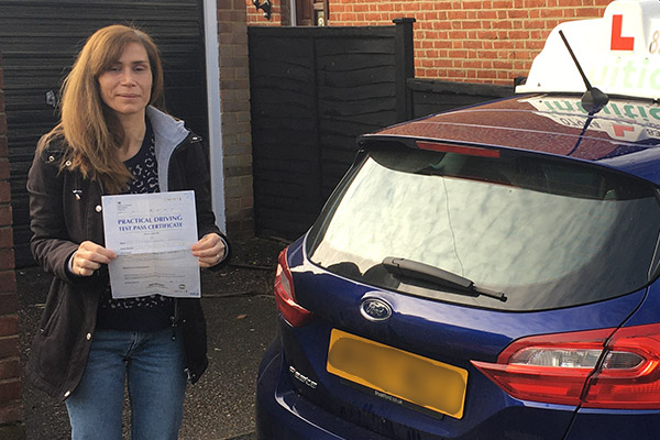 Vanesa driving lessons in East Molesey